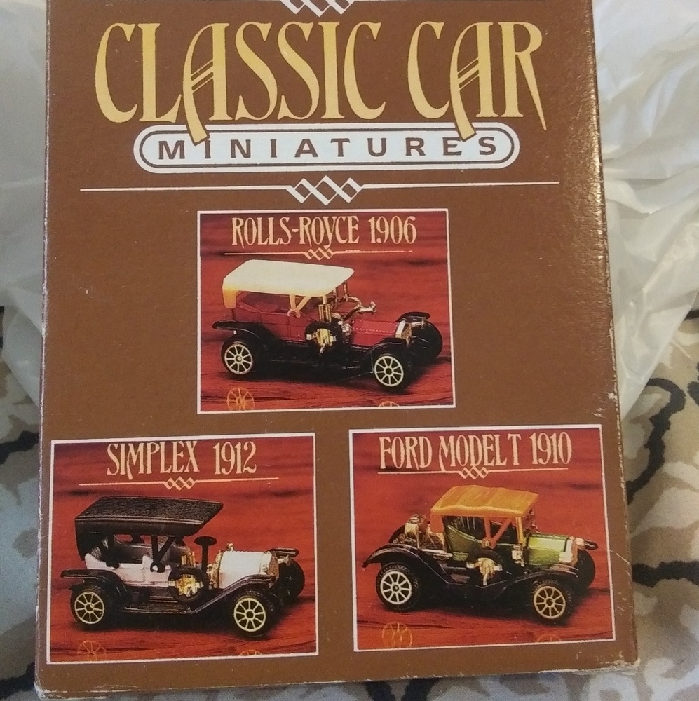 Collectible minature car set 6 models